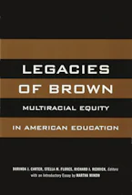 Cover of 'Legacies of Brown' by Dorinda J. Carter, Stella M. Flores and Richard J. Reddick 